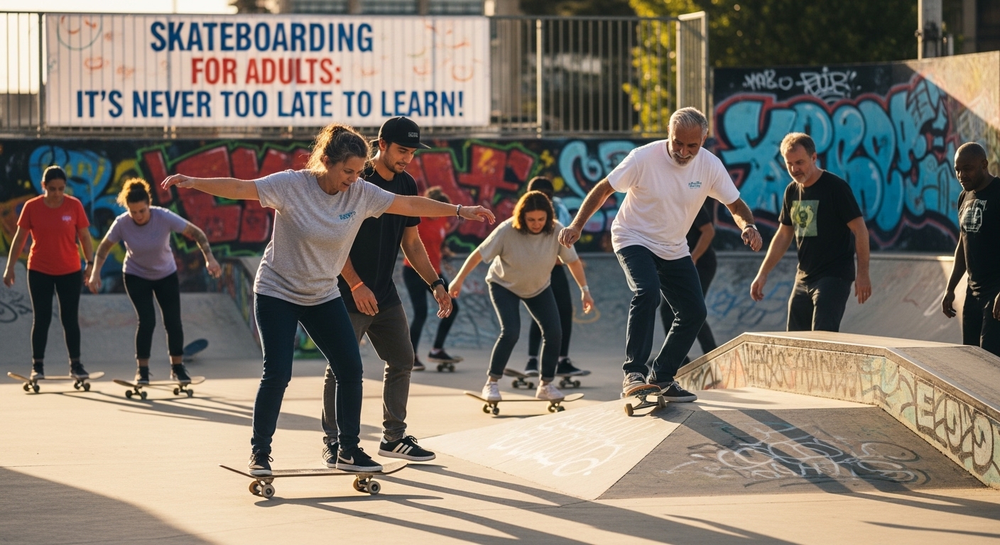 Skateboarding untuk Dewasa: Tidak Ada Kata Terlambat untuk Belajar