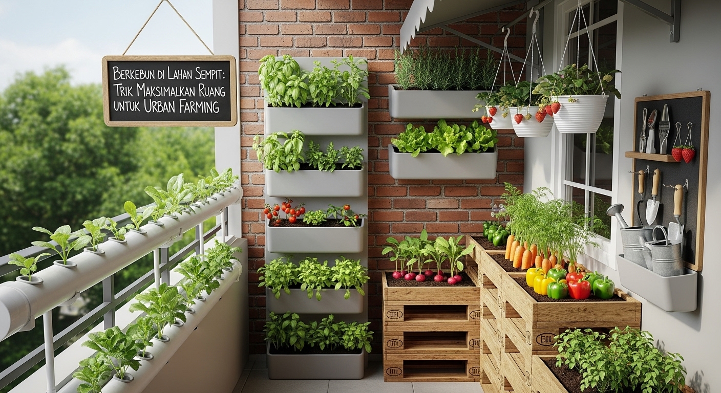 Berkebun di Lahan Sempit: Trik Maksimalkan Ruang untuk Urban Farming